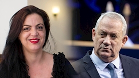 גנץ ודיסטל אטבריאן, צילום: יונתן סינדל פלאש 90